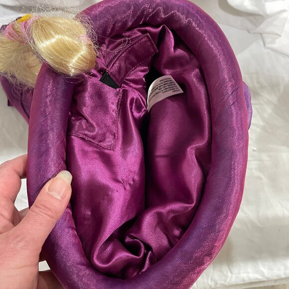 Disney Parks Authentic Purple Princess Hat With Veil & Tangled Repunzel Braid - Picture 12 of 15